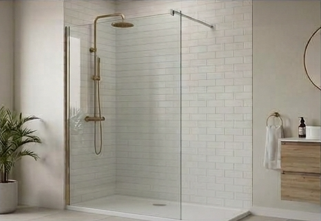 Fijo de baño de cristal templado